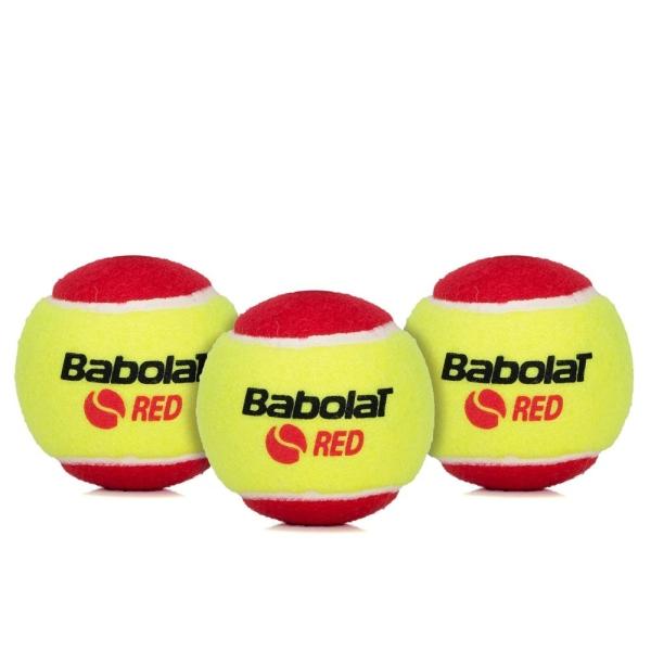 BOLA DE TENIS BABOLAT FELT VERMELHA STAGE 3 - KIT COM 3 BOLAS - Image 2