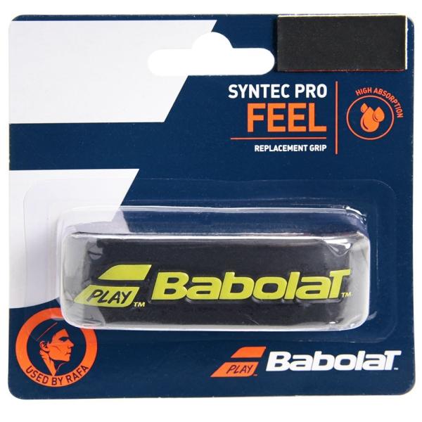 CUSHION GRIP BABOLAT SYNTEC PRO FEEL PRETO E AMARELO