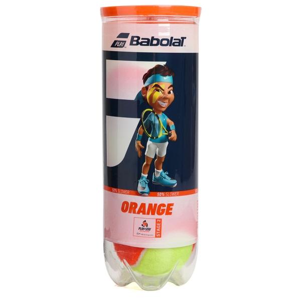 BOLA DE TENIS E BEACH TENNIS BABOLAT ORANGE - TUBO COM 3 BOLAS