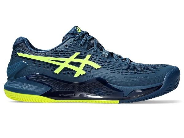 TÊNIS ASICS MAS GEL RESOLUTION 9 CLAY MAKO BLUE/SAFETY YELLOW - Image 3