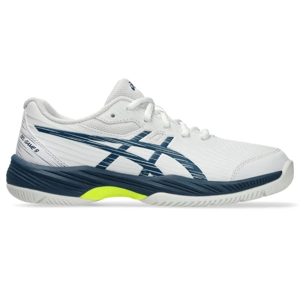 TÊNIS ASICS INFANTIL GEL GAME 9 GS BRANCO COM AZUL E VERDE - Image 2