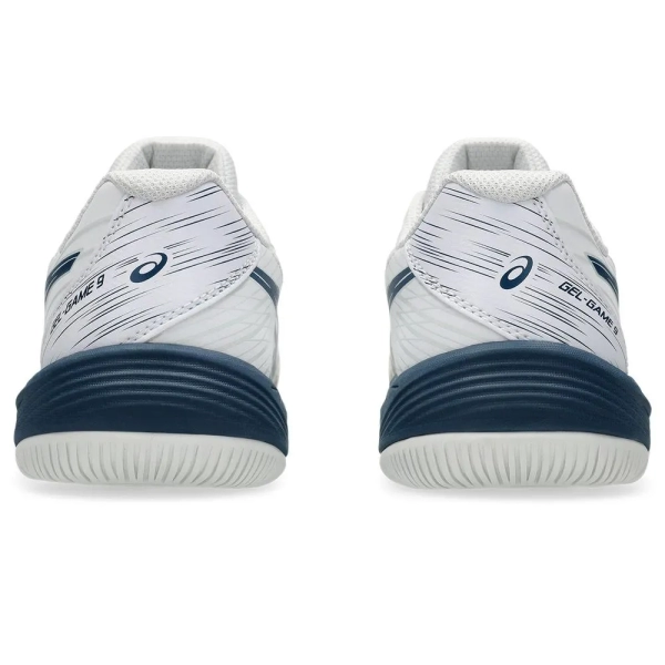 TÊNIS ASICS INFANTIL GEL GAME 9 GS BRANCO COM AZUL E VERDE - Image 7