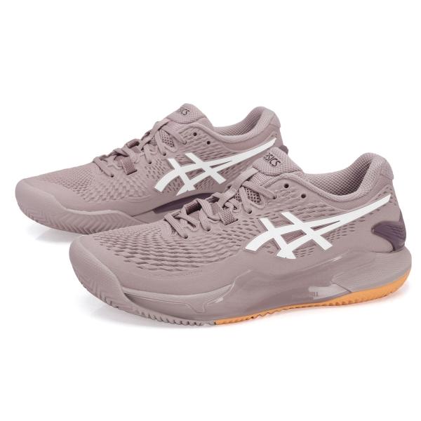 TÊNIS ASICS FEM GEL RESOLUTION 9 CLAY ROSA E BRANCO