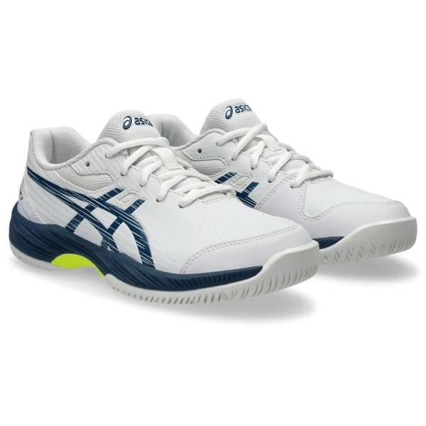 TÊNIS ASICS INFANTIL GEL GAME 9 GS BRANCO COM AZUL E VERDE - Image 4