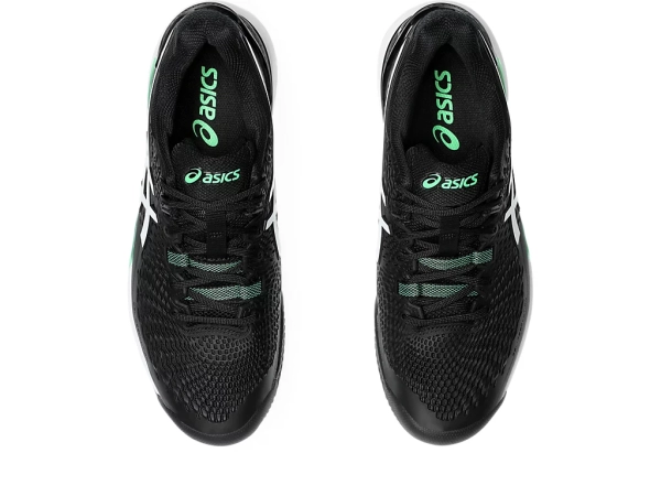 TÊNIS ASICS MAS GEL RESOLUTION 9 CLAY BLACK/NEW LEAF - Image 7