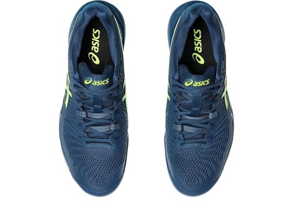 TÊNIS ASICS MAS GEL RESOLUTION 9 CLAY MAKO BLUE/SAFETY YELLOW - Image 7