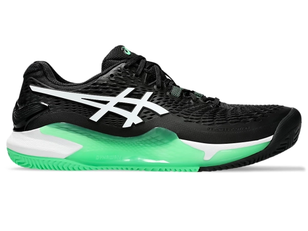 TÊNIS ASICS MAS GEL RESOLUTION 9 CLAY BLACK/NEW LEAF - Image 8