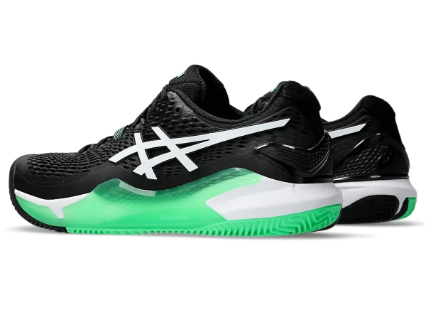 TÊNIS ASICS MAS GEL RESOLUTION 9 CLAY BLACK/NEW LEAF - Image 6