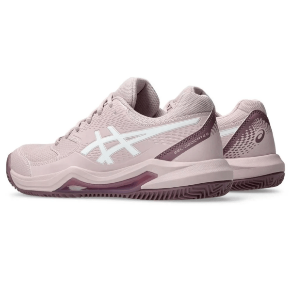 TÊNIS ASICS FEM GEL DEDICATE 8 CLAY ROSA COM BRANCO - Image 2