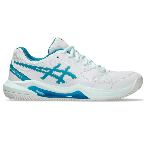 TÊNIS ASICS FEM GEL DEDICATE 8 CLAY BRANCO COM AZUL - Image 2