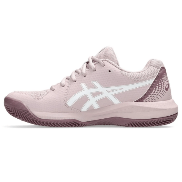 TÊNIS ASICS FEM GEL DEDICATE 8 CLAY ROSA COM BRANCO - Image 3