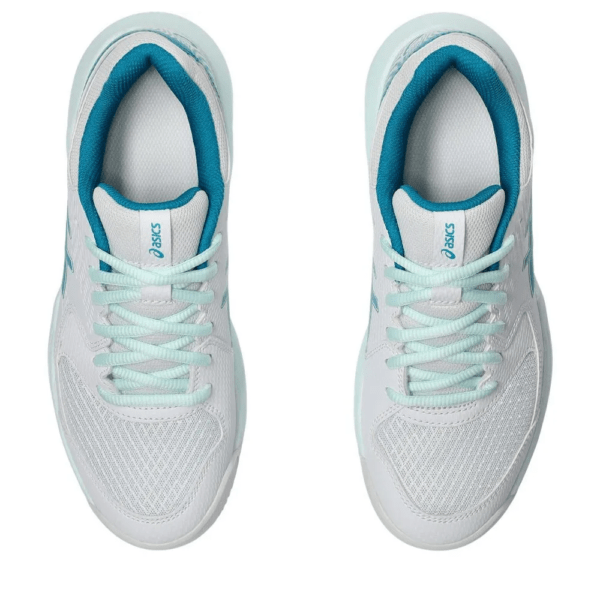 TÊNIS ASICS FEM GEL DEDICATE 8 CLAY BRANCO COM AZUL - Image 5