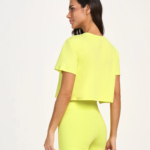 T-SHIRT CROPPED ALTO GIRO FITA PERSONALIZADA VERDE VIBRANTE - Image 2