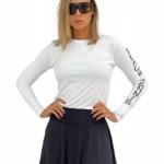 CAMISETA BENNU MANGA LONGA FEMININA BRANCO