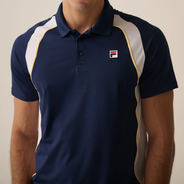CAMISETA POLO MASCULINA FILA BACKSPIN MARINHO - Image 4