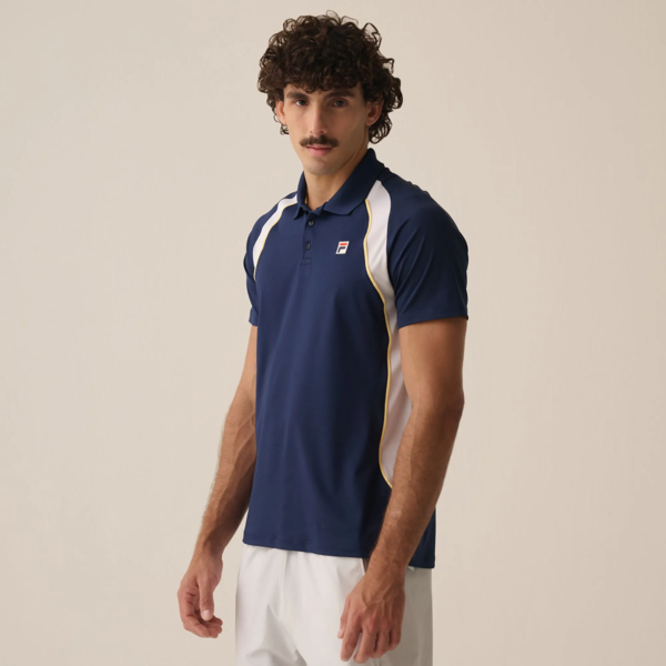 CAMISETA POLO MASCULINA FILA BACKSPIN MARINHO