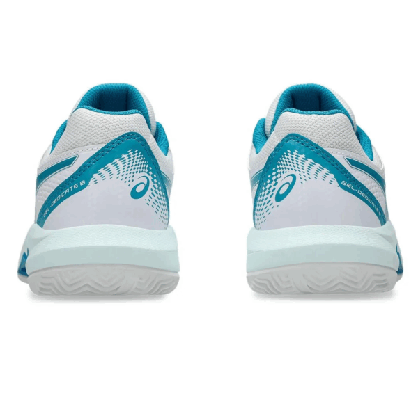 TÊNIS ASICS FEM GEL DEDICATE 8 CLAY BRANCO COM AZUL - Image 6