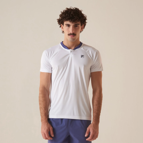 CAMISETA POLO FILA PLAYER F BRANCO/AZUL CARBONO