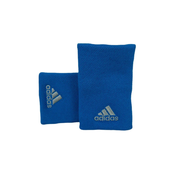 MUNHEQUEIRA ADIDAS WRISTBAND AZUL/CINZA