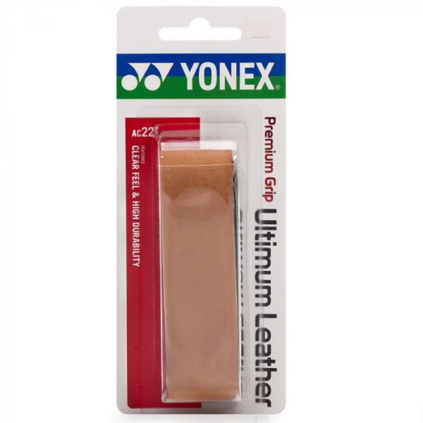 CUSHION GRIP YONEX DE COURO NATURAL PREMIUM