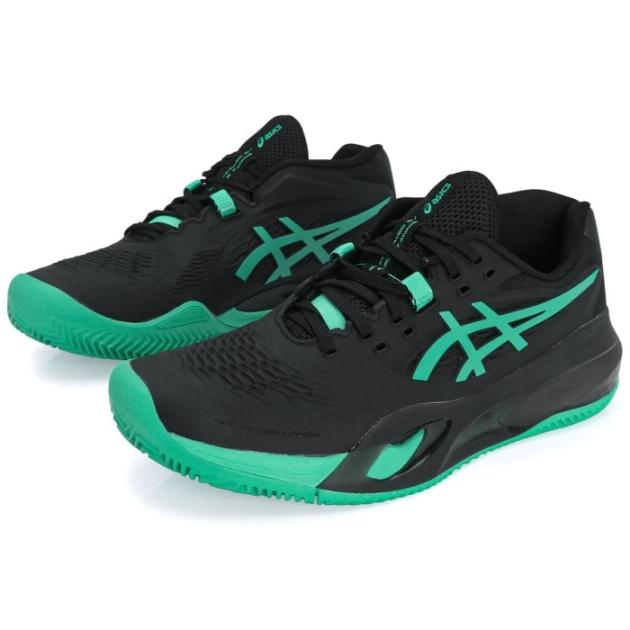 TÊNIS ASICS MAS GEL RESOLUTION X CLAY PRETO/VERDE ÁGUA