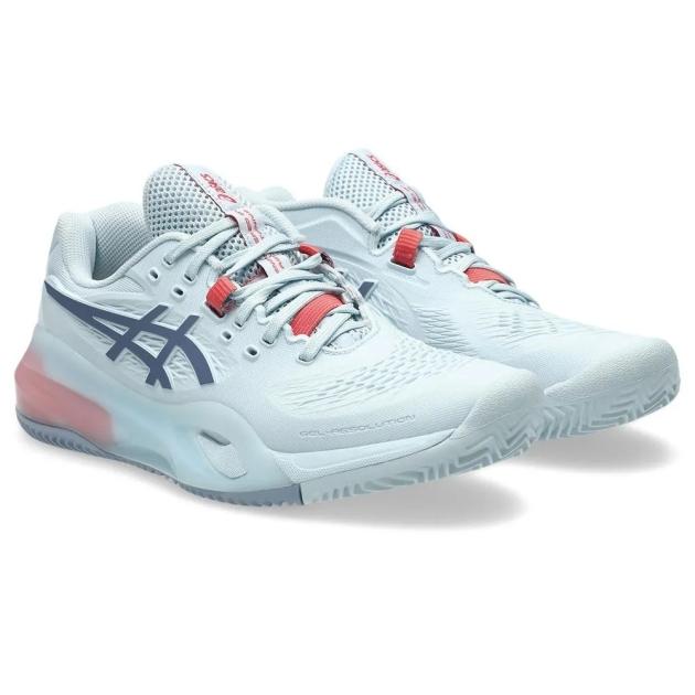 TÊNIS ASICS FEM GEL RESOLUTION X CLAY CINZA CLARO