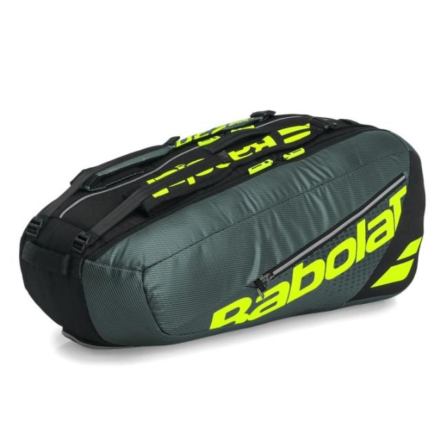 RAQUETEIRA BABOLAT PURE AERO X6 PRETO E LIMÃO